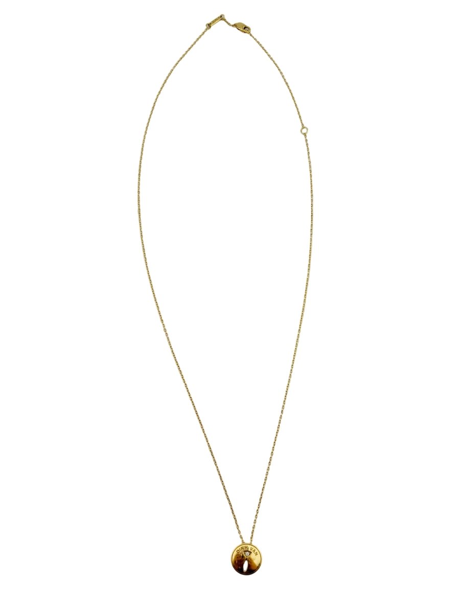 Collier Pendentif DINH VAN "Punaise" en or jaune et diamant - Castafiore