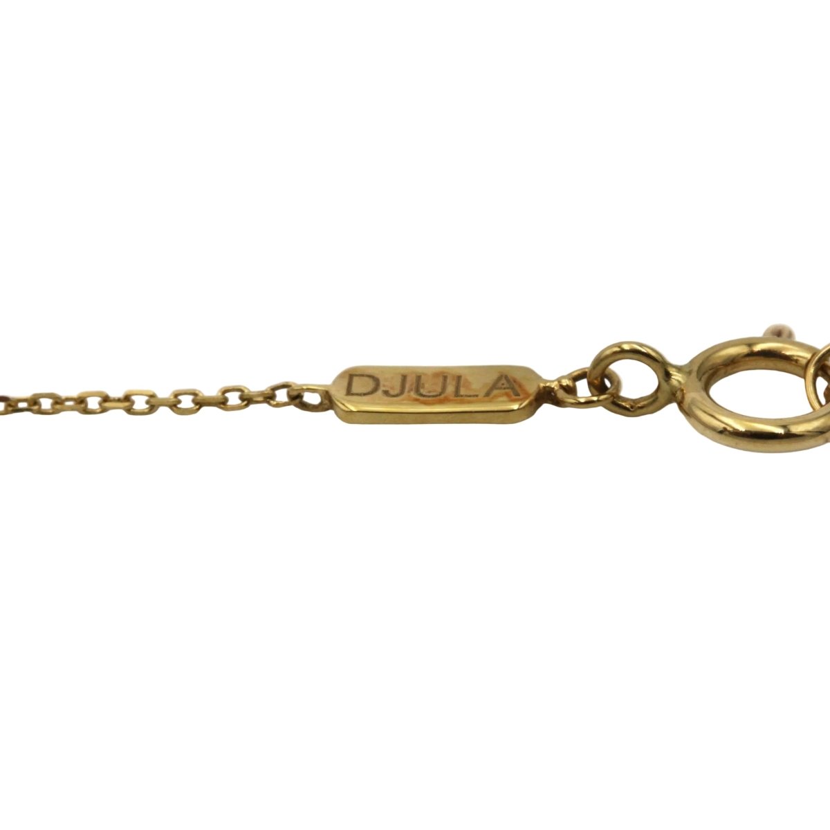 Collier Pendentif DJULA "Magic Touch Main" en or jaune, or blanc et diamants - Castafiore