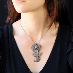 Necklace former Saint Esprit silver