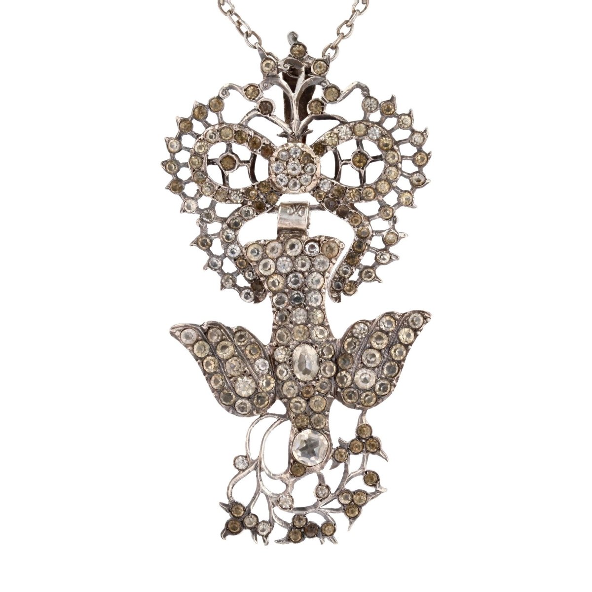Necklace former Saint Esprit silver