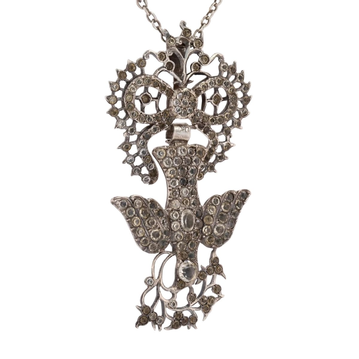 Necklace former Saint Esprit silver