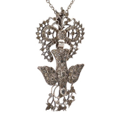 Necklace former Saint Esprit silver