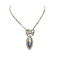 Collier Pendentif en argent et émail - Castafiore