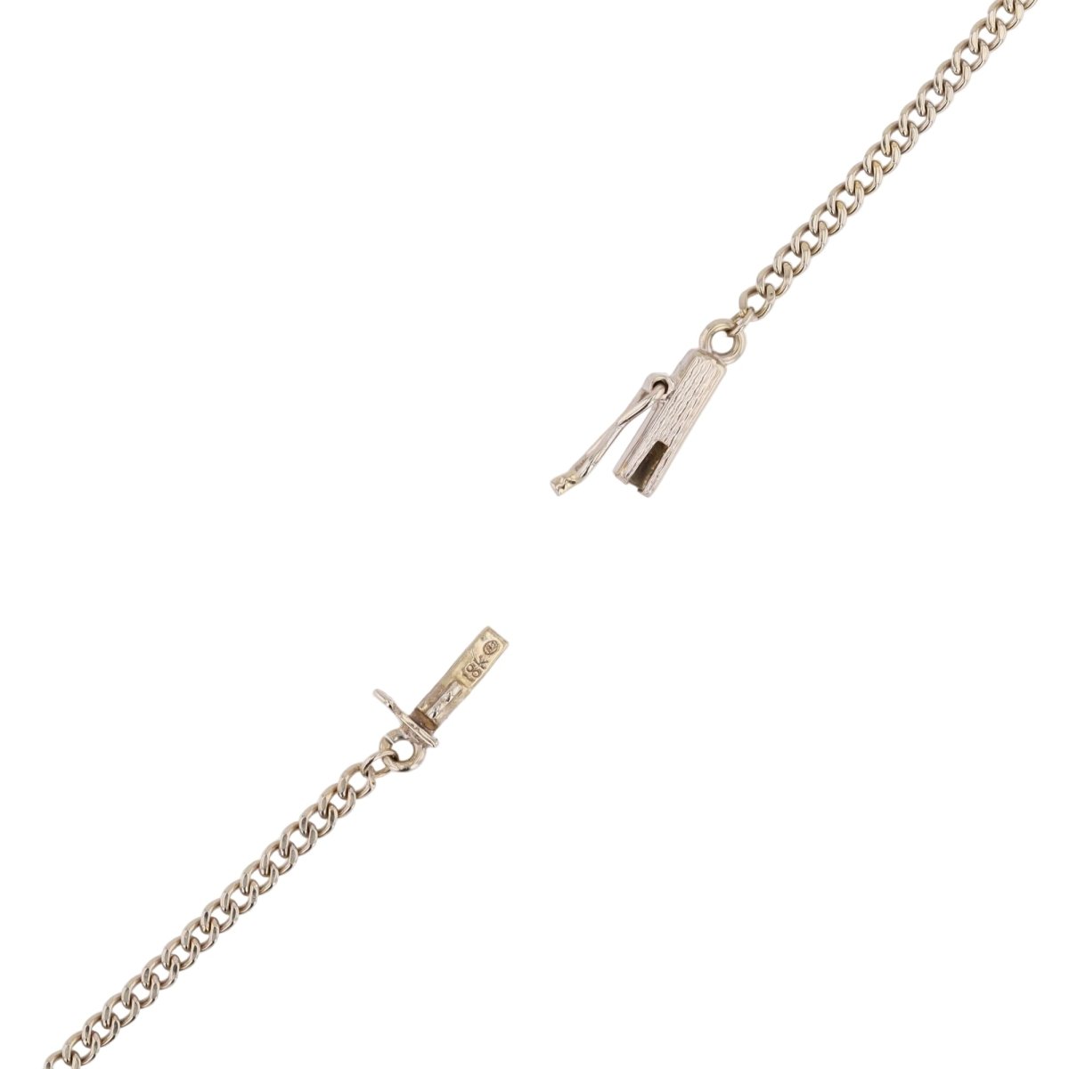 Collier Pendentif en or blanc, aigue - marine et diamant - Castafiore