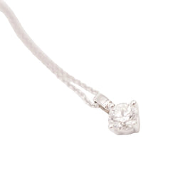 Collier Pendentif en or blanc, argent et diamant - Castafiore