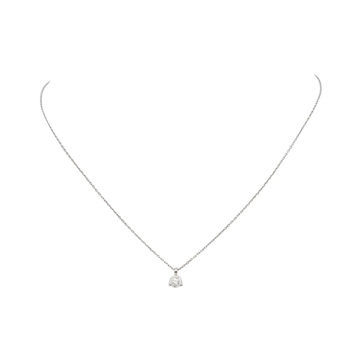 Collier Pendentif en or blanc et diamant - Castafiore