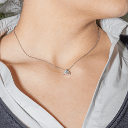 Collier Pendentif en or blanc et diamant - Castafiore