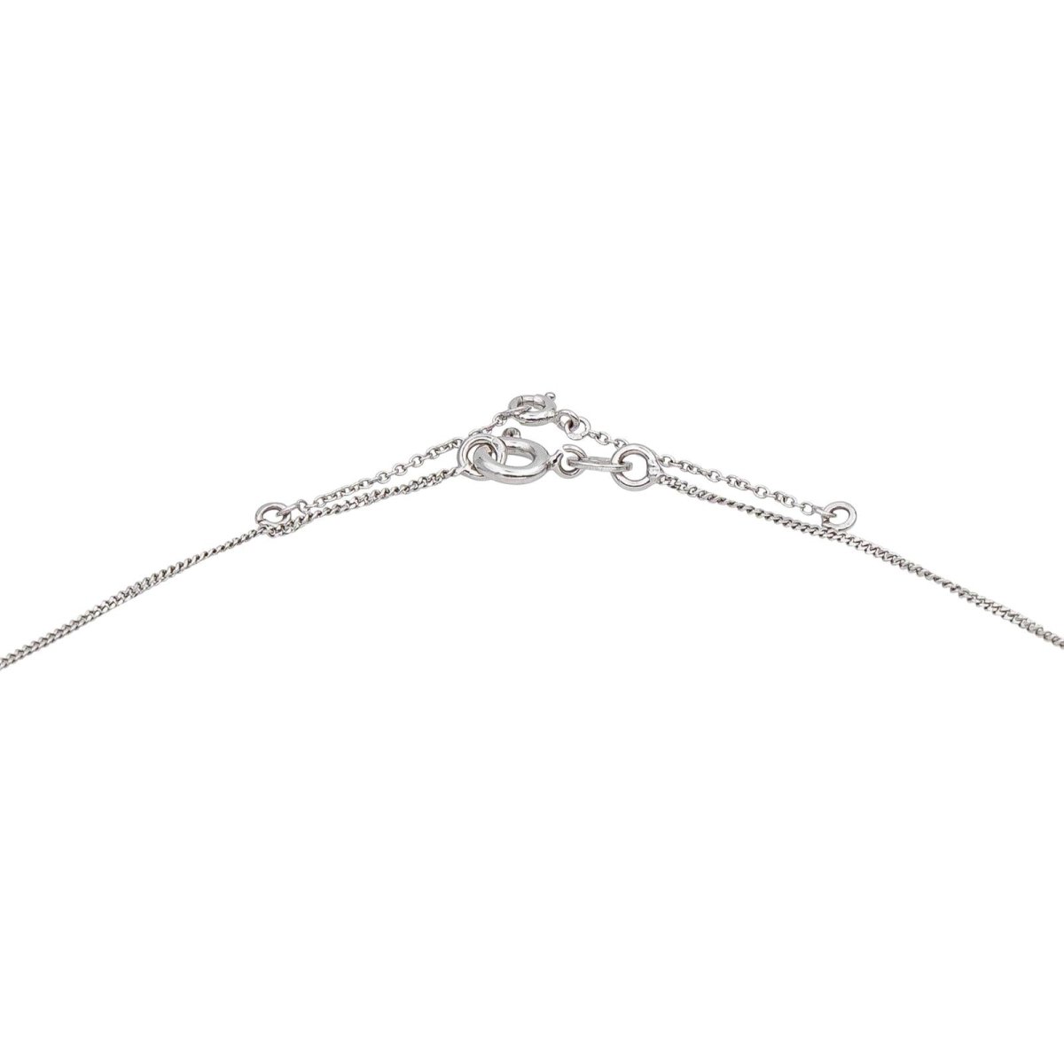 Necklace White gold solitaire diamond