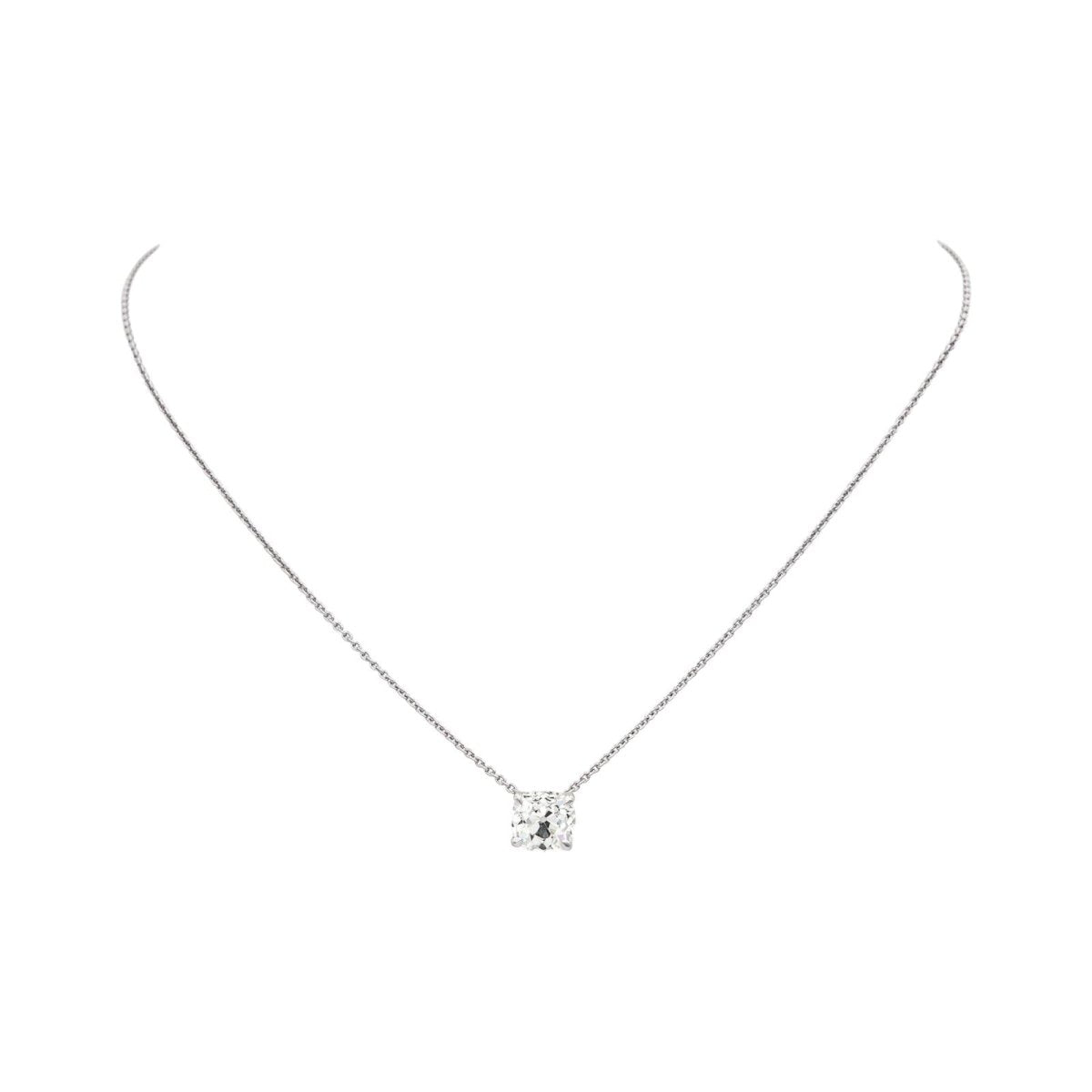 Collier Pendentif en or blanc et diamant - Castafiore