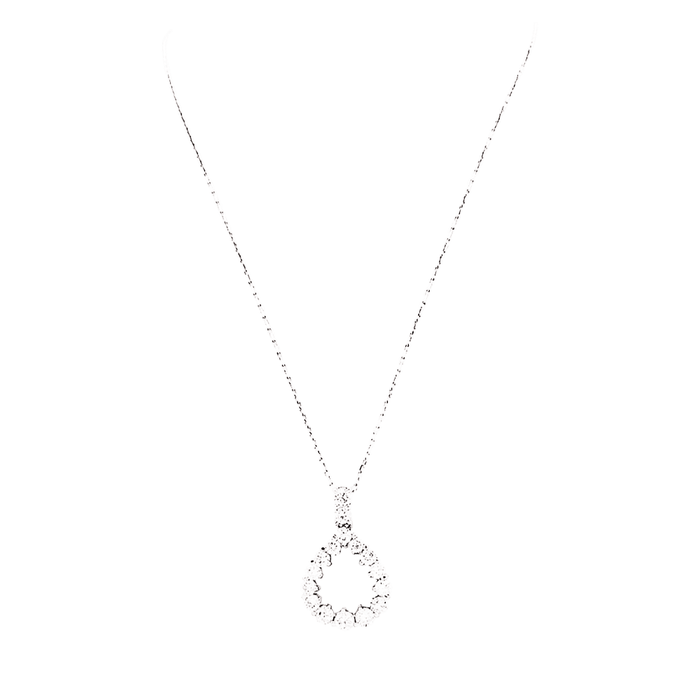 Collier Pendentif en or blanc et diamant - Castafiore
