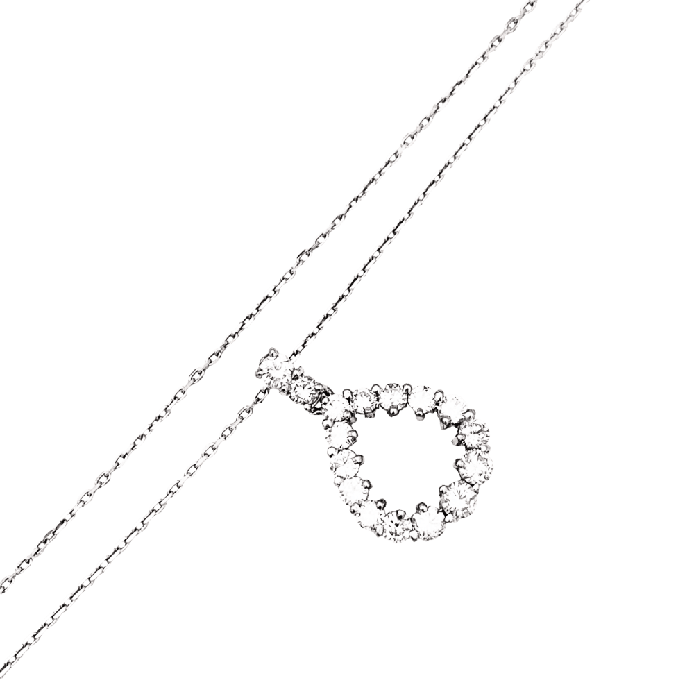 Collier Pendentif en or blanc et diamant - Castafiore