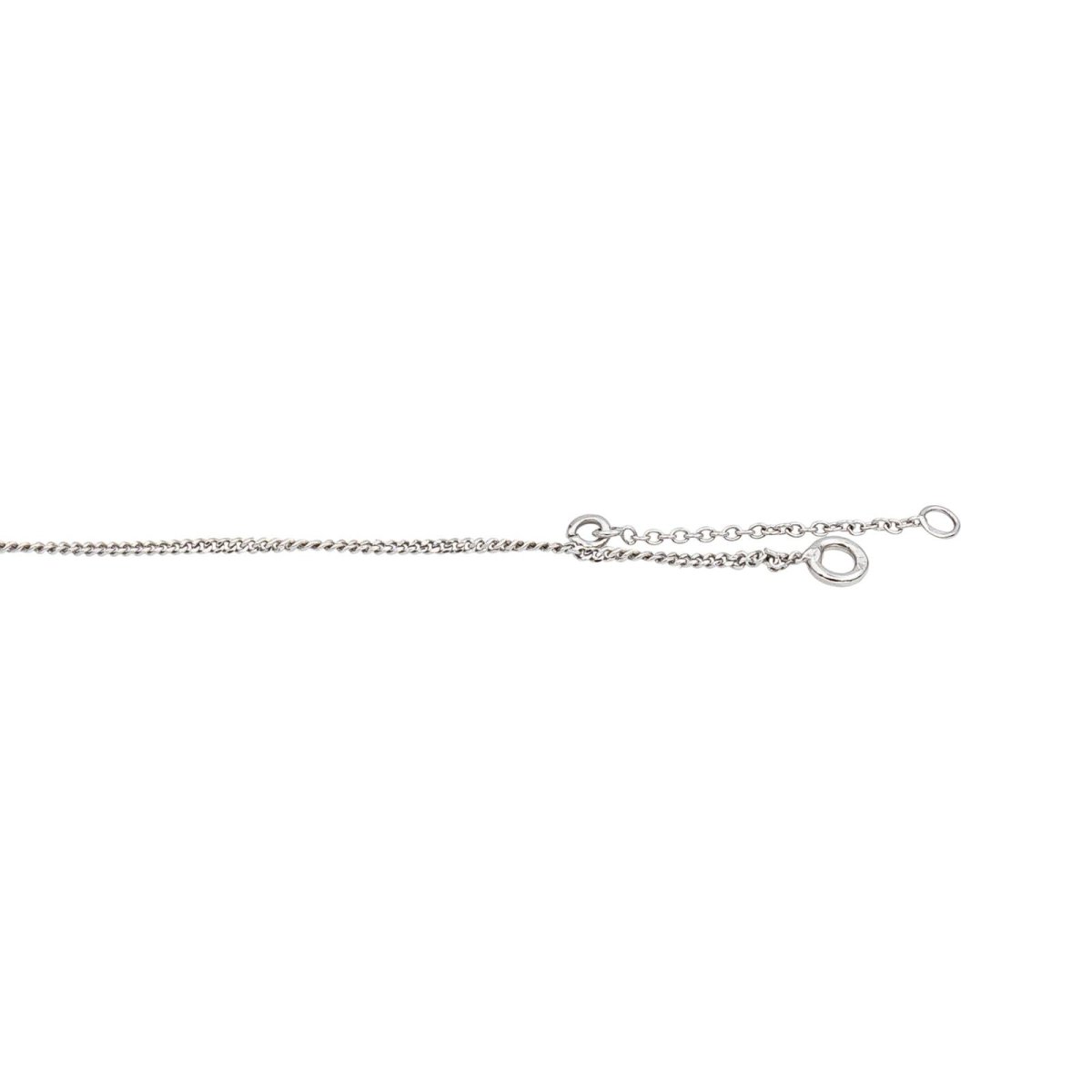 Necklace White gold solitaire diamond