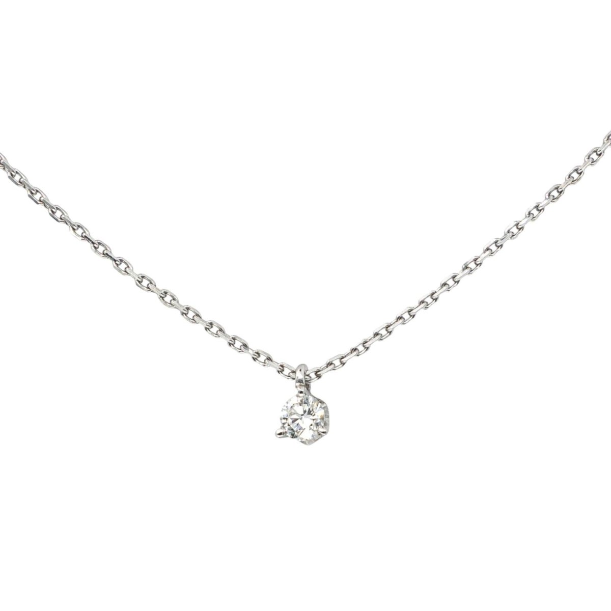 Collier Pendentif en or blanc et diamant - Castafiore