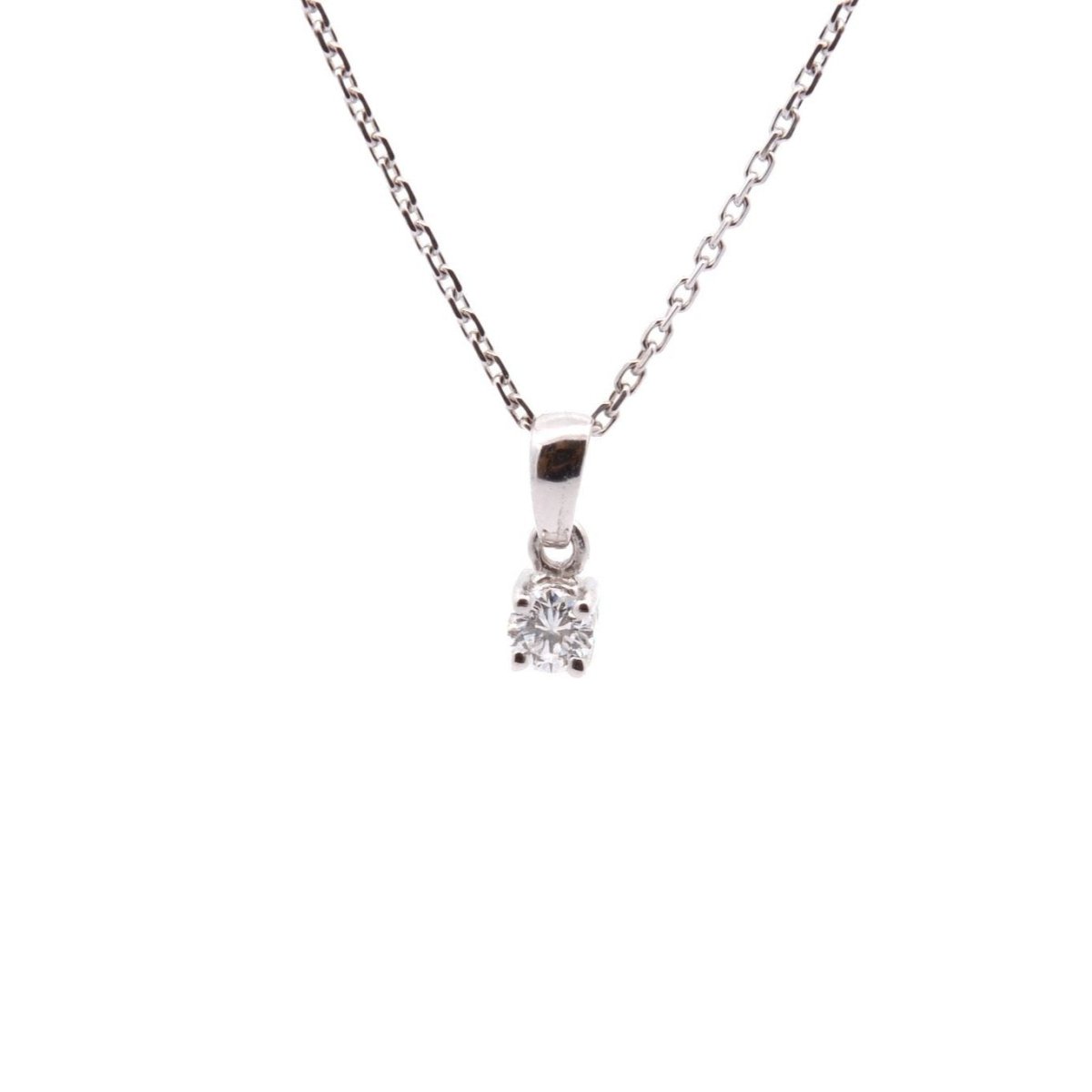 Collier Pendentif en or blanc et diamant - Castafiore