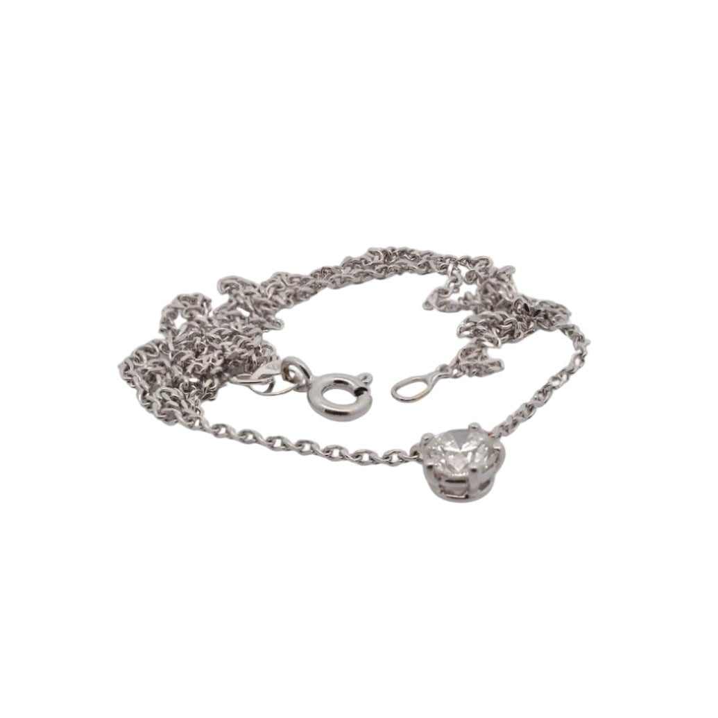 Collier Pendentif en or blanc et diamant - Castafiore