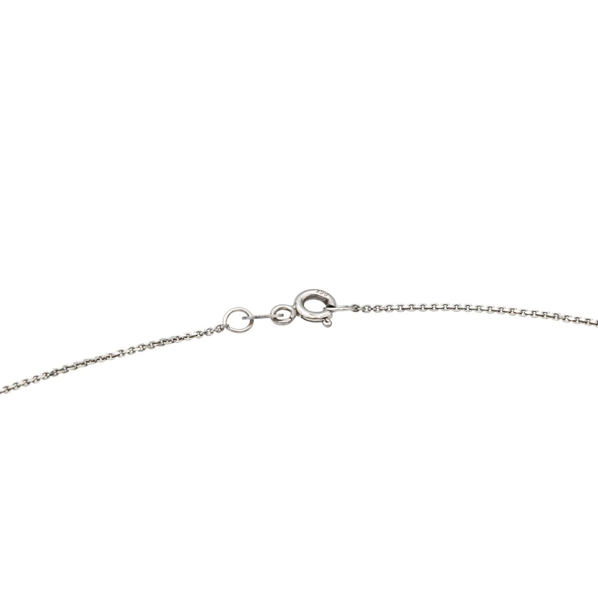 Necklace Chain + pendant White gold diamond