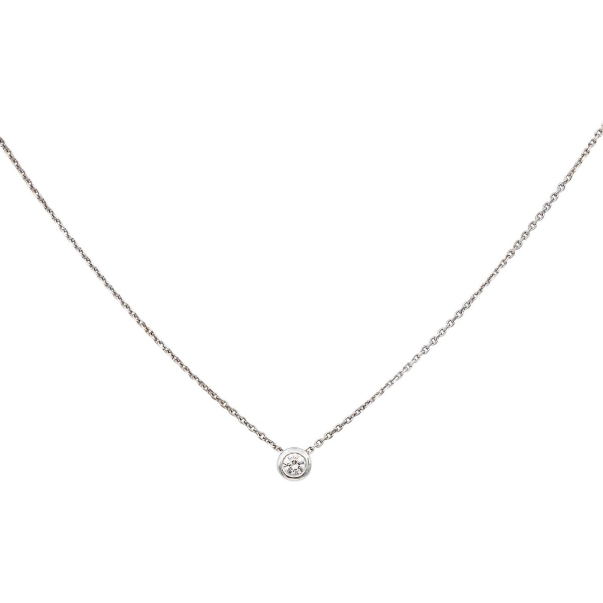 Collier Pendentif en or blanc et diamant - Castafiore