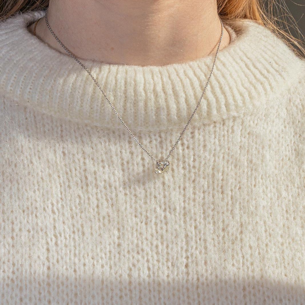 Collier Pendentif en or blanc et diamant - Castafiore