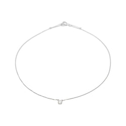 Necklace White gold solitaire diamond