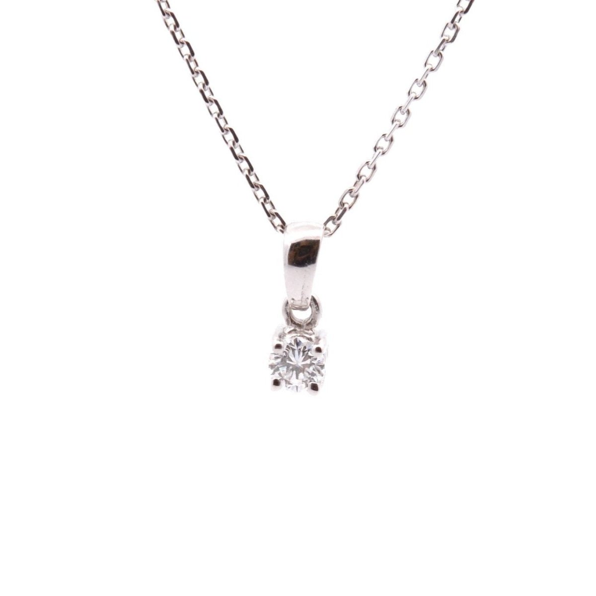 Collier Pendentif en or blanc et diamant - Castafiore