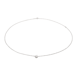 Necklace Chain + pendant White gold diamond