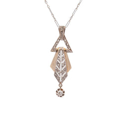 Collier Pendentif en or blanc et diamants - Castafiore