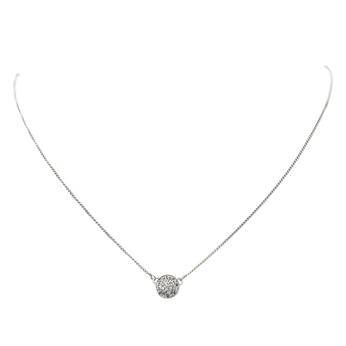 Collier Pendentif en or blanc et diamants - Castafiore