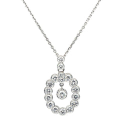 Collier Pendentif en or blanc et diamants - Castafiore