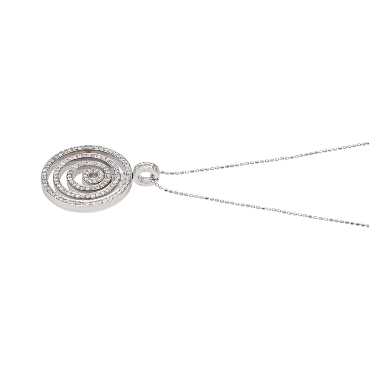 Collier Pendentif en or blanc et diamants - Castafiore