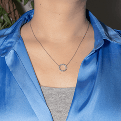 Collier Pendentif en or blanc et diamants - Castafiore