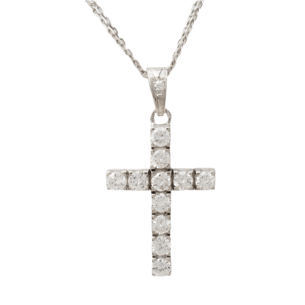 Collier Pendentif en or blanc et diamants - Castafiore