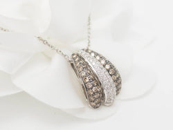 Collier pendentif en or blanc et diamants - Castafiore