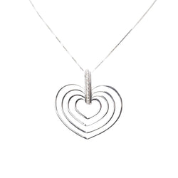 Collier Pendentif en or blanc et diamants - Castafiore