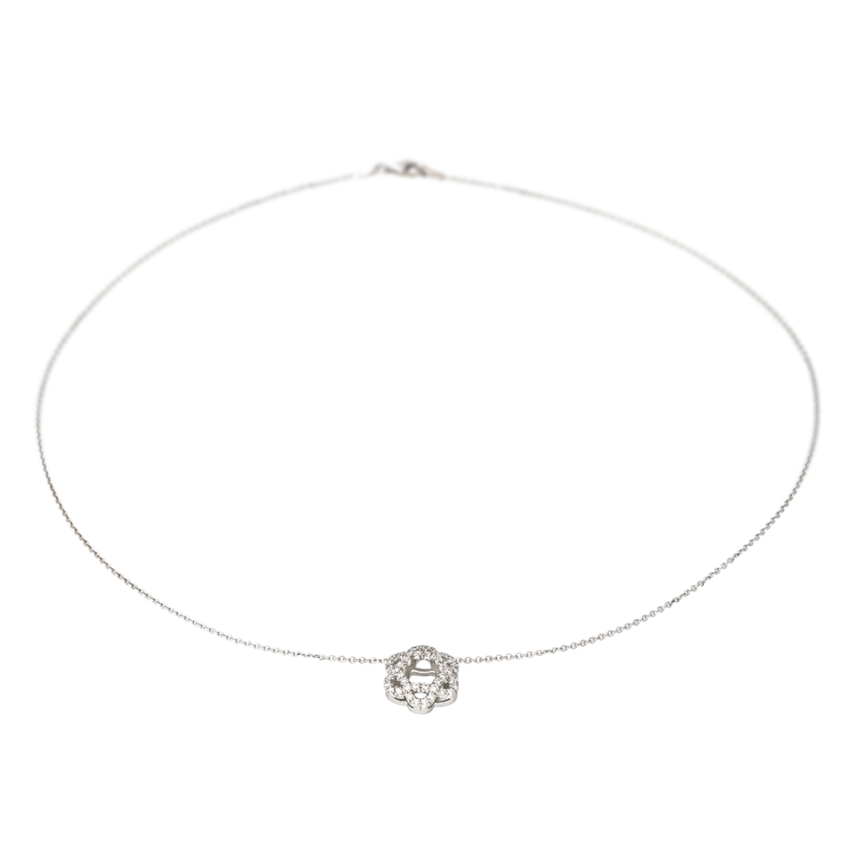 Collier Pendentif en or blanc et diamants - Castafiore