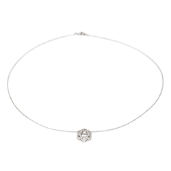 Collier Pendentif en or blanc et diamants - Castafiore