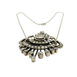 Collier Pendentif en or blanc et diamants - Castafiore