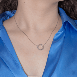 Collier Pendentif en or blanc et diamants - Castafiore