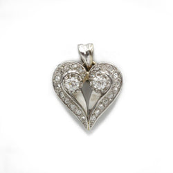 Collier Pendentif en or blanc et diamants - Castafiore