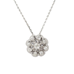Collier Pendentif en or blanc et diamants - Castafiore