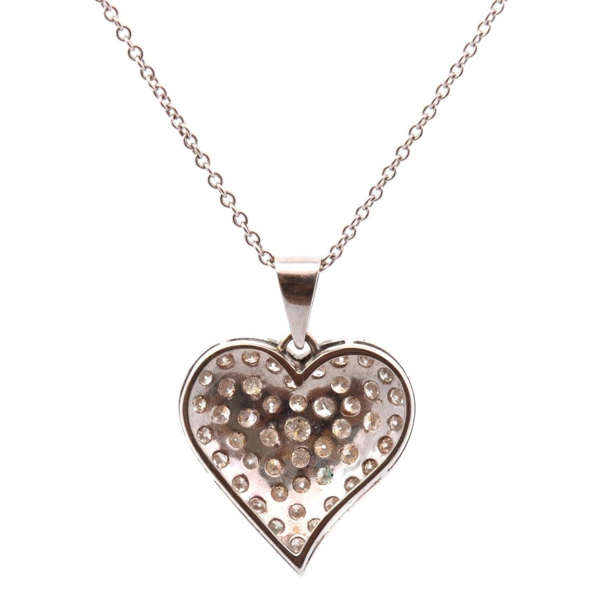 Collier Pendentif en or blanc et diamants - Castafiore