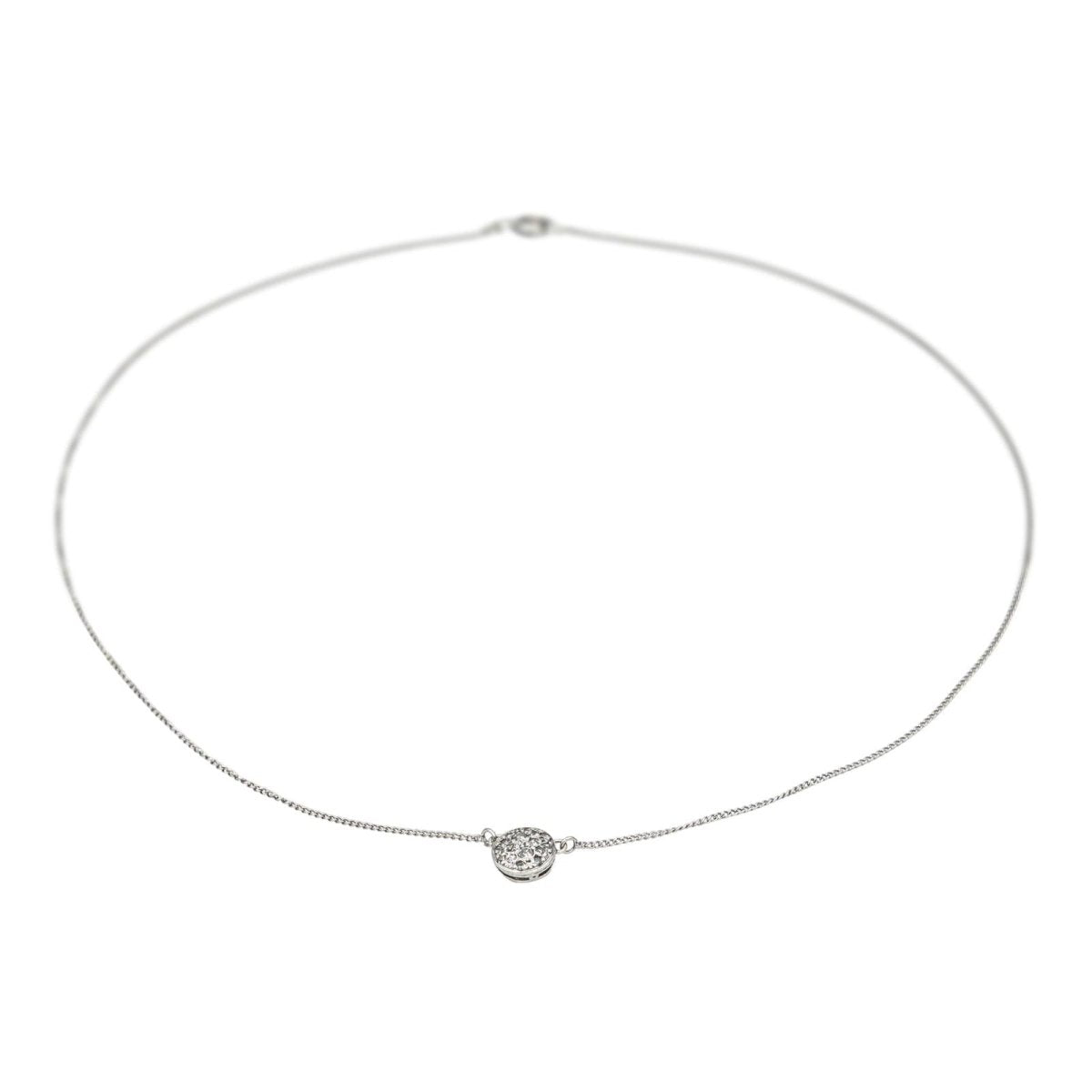 Collier Pendentif en or blanc et diamants - Castafiore