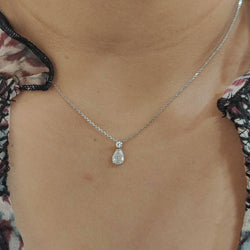 Collier Pendentif en or blanc et diamants - Castafiore