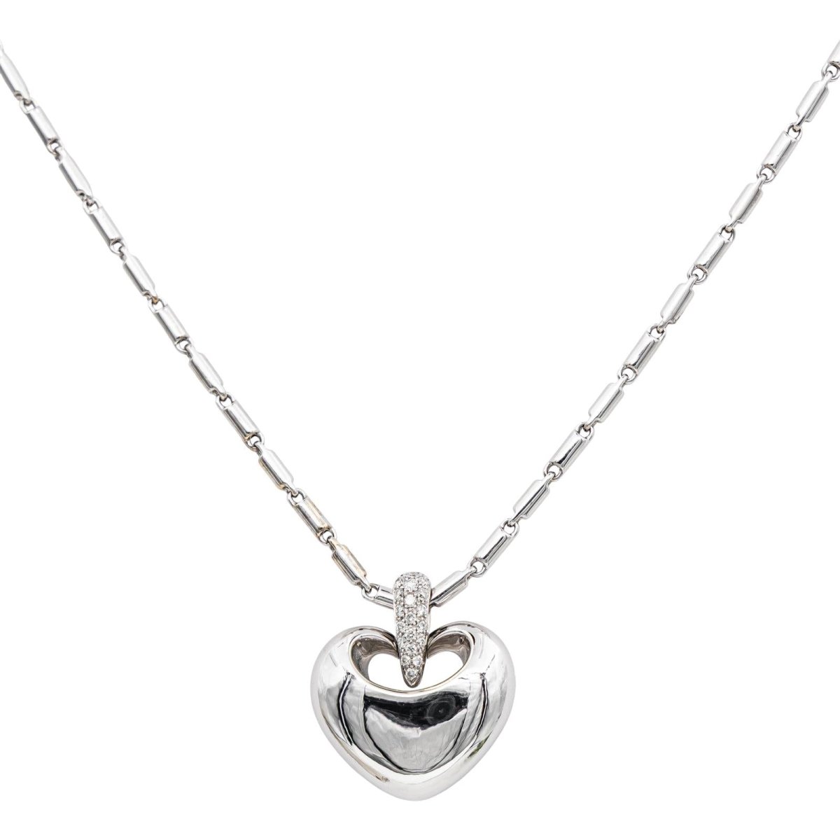 Necklace White gold diamond