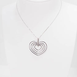 Collier Pendentif en or blanc et diamants - Castafiore