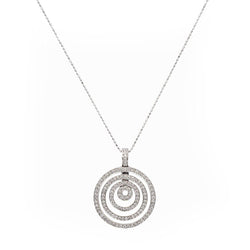 Collier Pendentif en or blanc et diamants - Castafiore