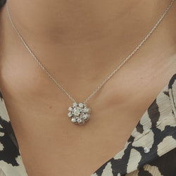 Collier Pendentif en or blanc et diamants - Castafiore
