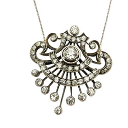 Collier Pendentif en or blanc et diamants - Castafiore