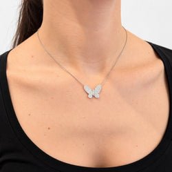 Collier Pendentif en or blanc et diamants - Castafiore