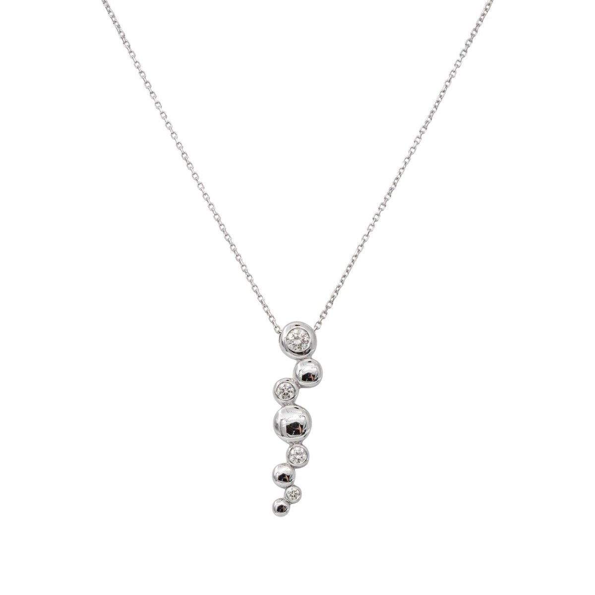 Collier Pendentif en or blanc et diamants - Castafiore