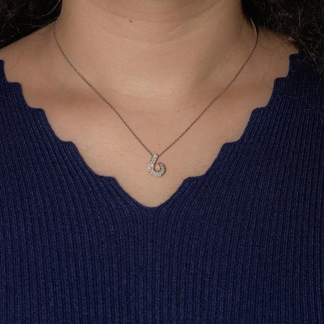 Necklace  White gold diamond